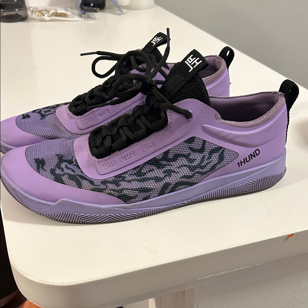 Men’s 1Hund Naruto themed barefoot shoes. Sasuke Curse mark